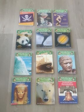 Vintage Lot Of 12 Magic Tree House Fact Tracker Paperback Book Educational Y2K